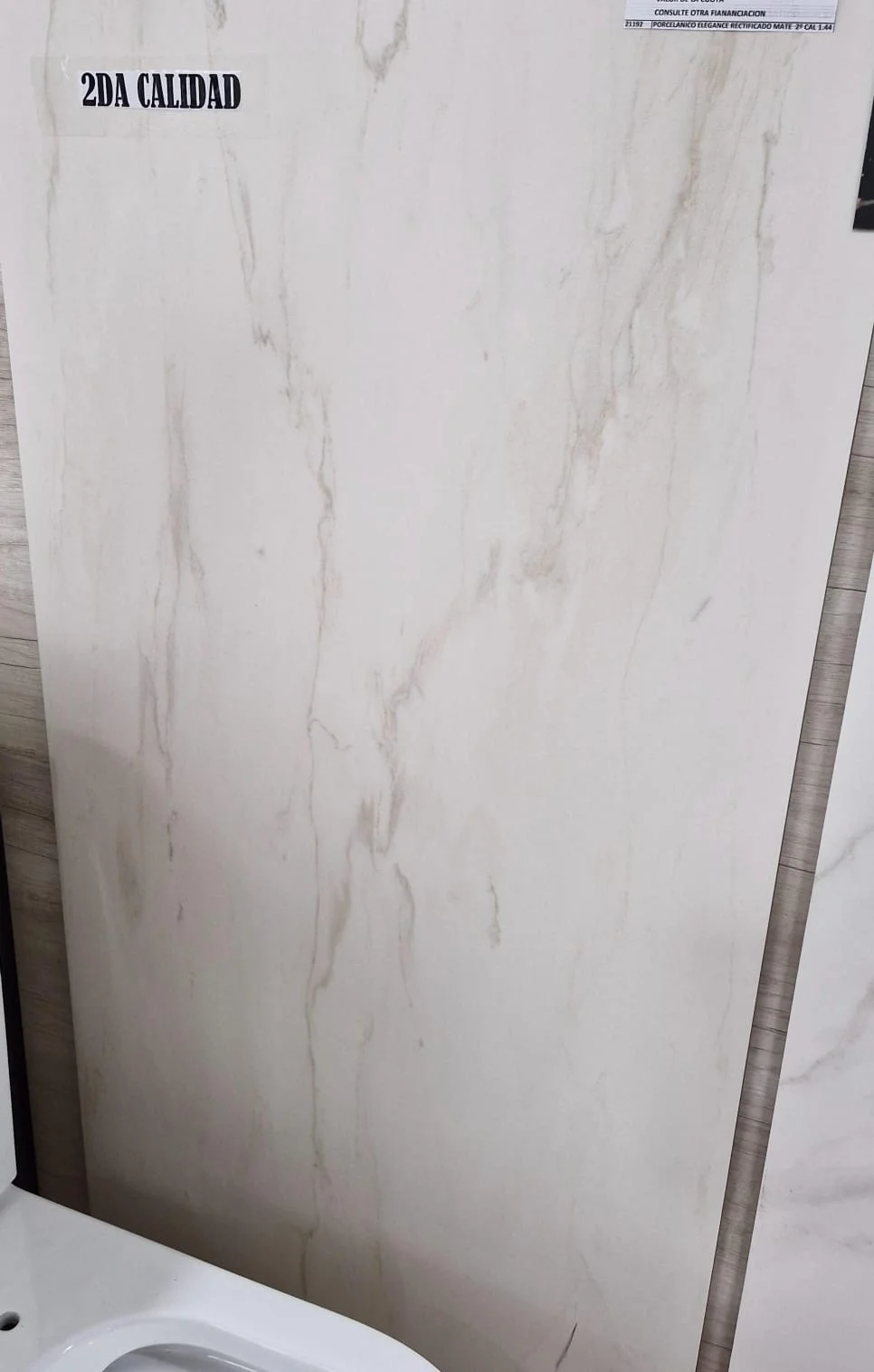 PORCELANICO ELEGANCE RECTIFICADO MATE  2º CAL 1.44 m2 60X120 TENDENZA -  " CAÑUELAS " COD 21192